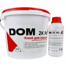 DOM 2K-PU двухкомпонентный полиуретановый клей для паркета (4.8+0.6) кг.